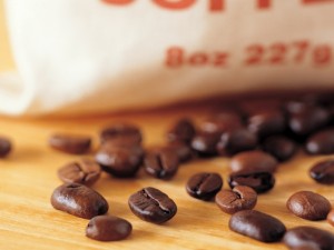 Postal: Granos de café tostado