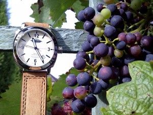 Uvas y un reloj