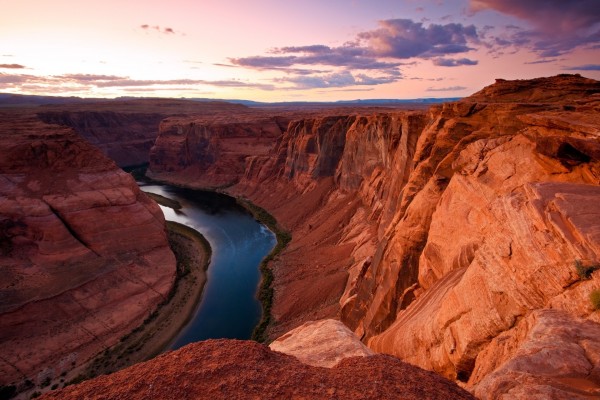 Espectaculares vistas del río Colorado y del Gran Cañón