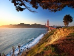 Un día tranquilo cerca del Golden Gate, en San Francisco