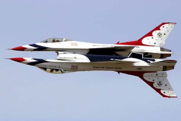 Acrobacias del grupo de vuelo acrobático Thunderbirds (USAF)