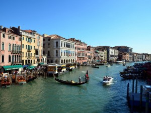 Postal: El Gran Canal de Venecia, Italia
