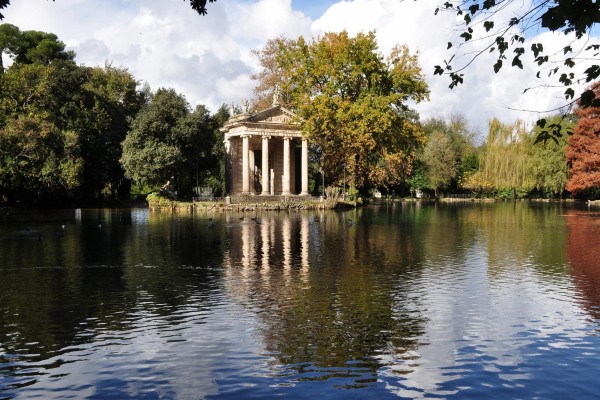 El parque Villa Borghese (Roma, Italia)