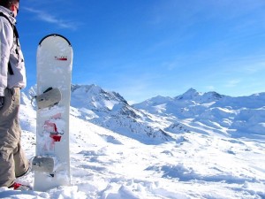 Postal: Preparado para hacer snowboard