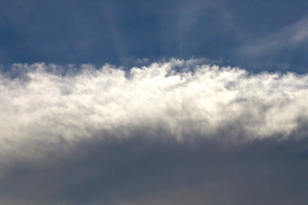 Una nube en el cielo