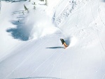 Haciendo snowboard en Brighton Ski Resort (Utah, USA)