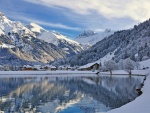 Invierno en la comuna suiza de Engelberg