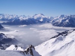Los Alpes cubiertos de nieve