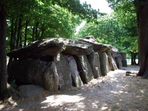 Postal: La Roche-aux-fées (La roca de las hadas), Francia
