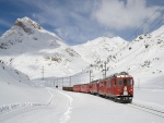 Tren en la línea de Bernina Express, Suiza