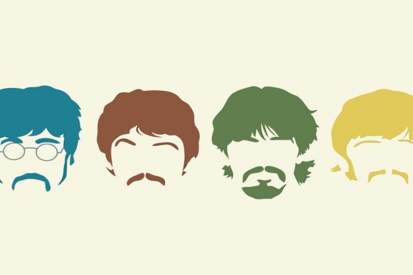 Siluetas de Los Beatles