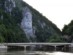 Estatua de Decébalo, a orillas del Danubio, Rumanía