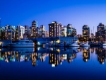 Vancouver de noche (Canadá)