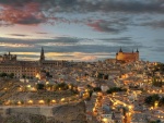 Atardecer en la ciudad de Toledo, España