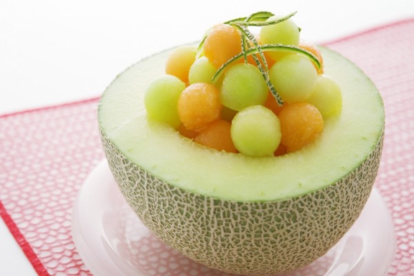 Postre saludable de melón