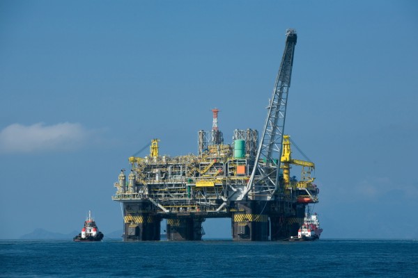 Plataforma petrolífera en aguas brasileñas