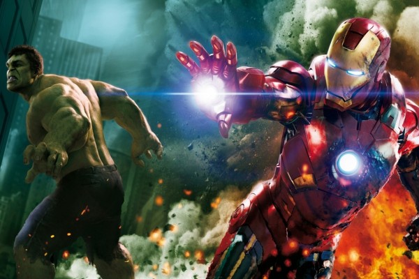 Iron Man y Hulk, en "Los Vengadores"