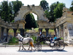 Ruinas romanas en el parque de Schönbrunn, Viena