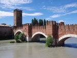 Ponte Scaligero en Verona, Italia
