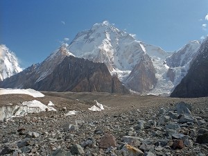 Postal: El Broad Peak o K3, Karakórum, en la frontera entre China y Pakistán