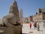 Monumento al león de mar (símbolo de la ciudad), Mar del Plata, Argentina