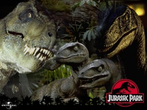Dinosaurios en "Jurassic Park" (Parque Jurásico)