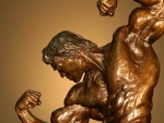 Escultura de bronce de Arnold Schwarzenegger