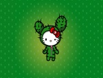 Hello Kitty disfrazada de cactus