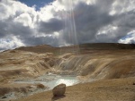 Aguas termales en Leirhnjúkur, Islandia