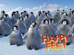 Pingüinos emperador en "Happy Feet"