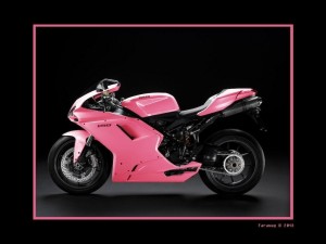 Postal: Ducati rosa