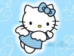 Hello Kitty de angelito azul