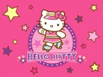 Hello Kitty sobre patines