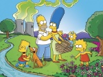 Los Simpson de picnic