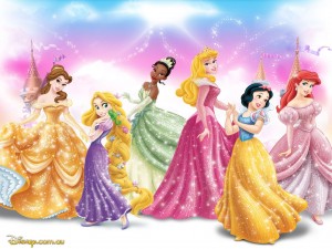 Postal: Bellas Princesas Disney