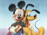 Mickey y Pluto