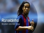 Ronaldinho con la camiseta del Barça