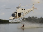 Esquí acuático con helicóptero