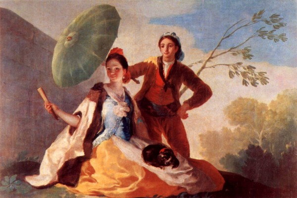 "El quitasol", óleo sobre lienzo del pintor Francisco de Goya (1777)