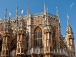 Abadía de Westminster (Londres), detalle del ábside oriental exterior