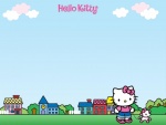 Hello Kitty paseando un perrito