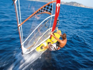 Velocidad en una tabla de windsurf