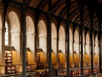 Sala de lectura de la Biblioteca Santa-Genoveva, París