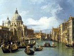 El Gran Canal y la iglesia de la Salute, por Canaletto (1730)