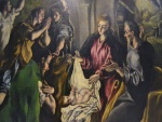 Detalle de la "Adoración de los Pastores", El Greco