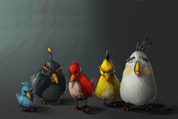 Divertidos personajes de Angry Birds