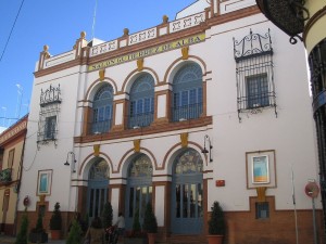 Postal: Teatro "Salón Gutiérrez de Alba", en Alcalá de Guadaíra (Sevilla, España)