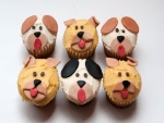 Cupcakes con caras de perros