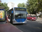 Autobús en la Plaza del Progreso, Palma de Mallorca (España)