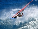 Practicando windsurf